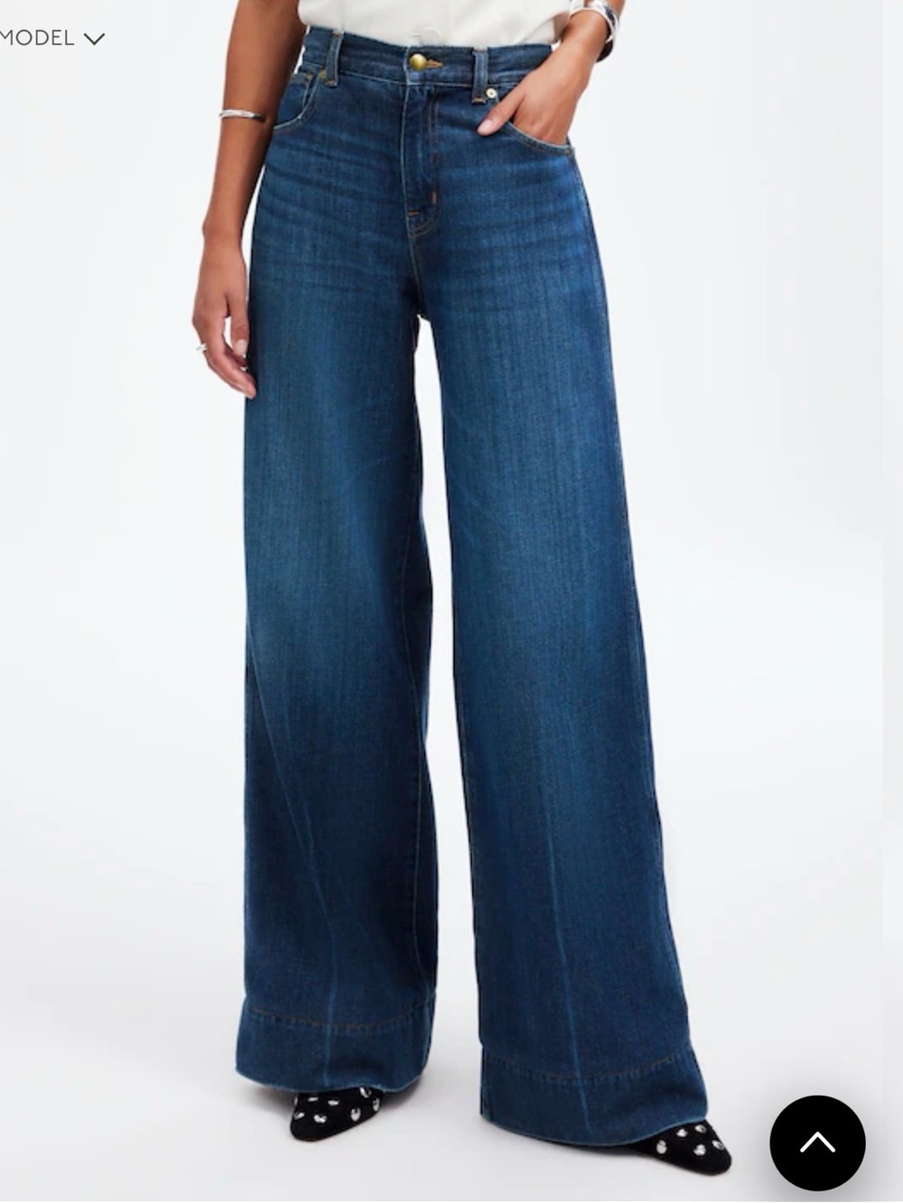 Madewell Superwide Leg Jeans: Softdrape Denim Edition Size 33 NWT - Picture 4 of 12